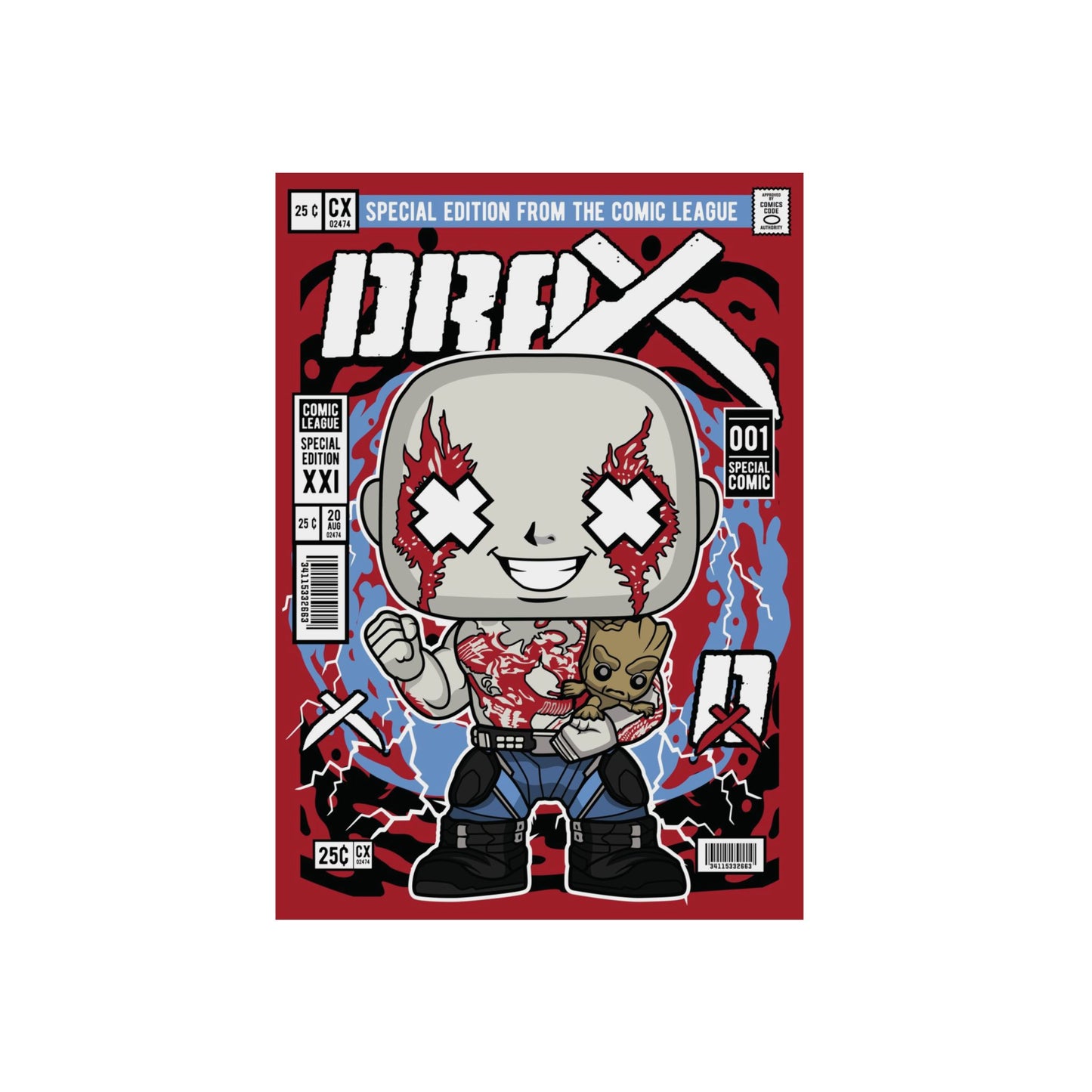 Drax Metal Poster