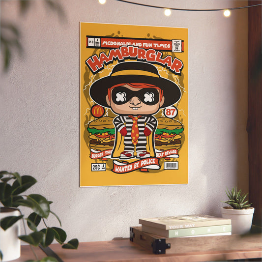 Hamburglar Metal Poster