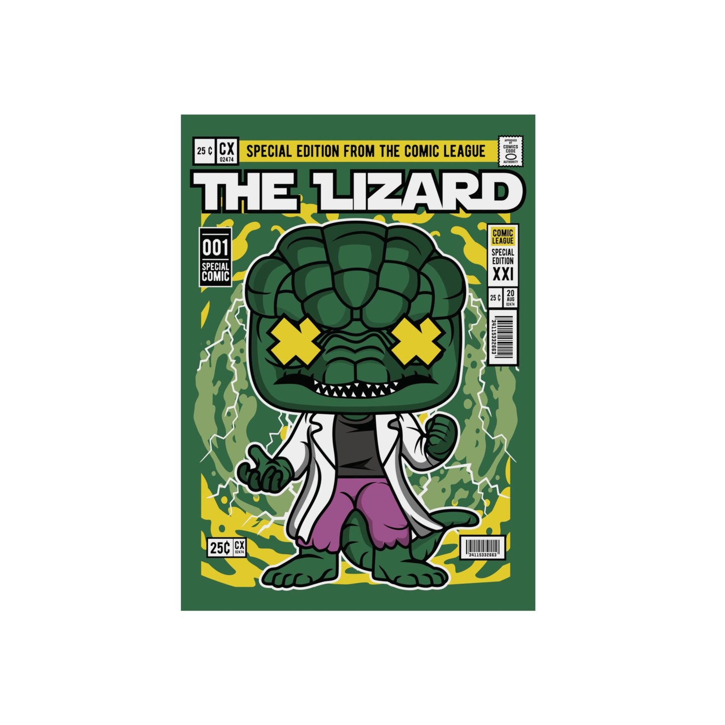 The Lizard Metal Poster