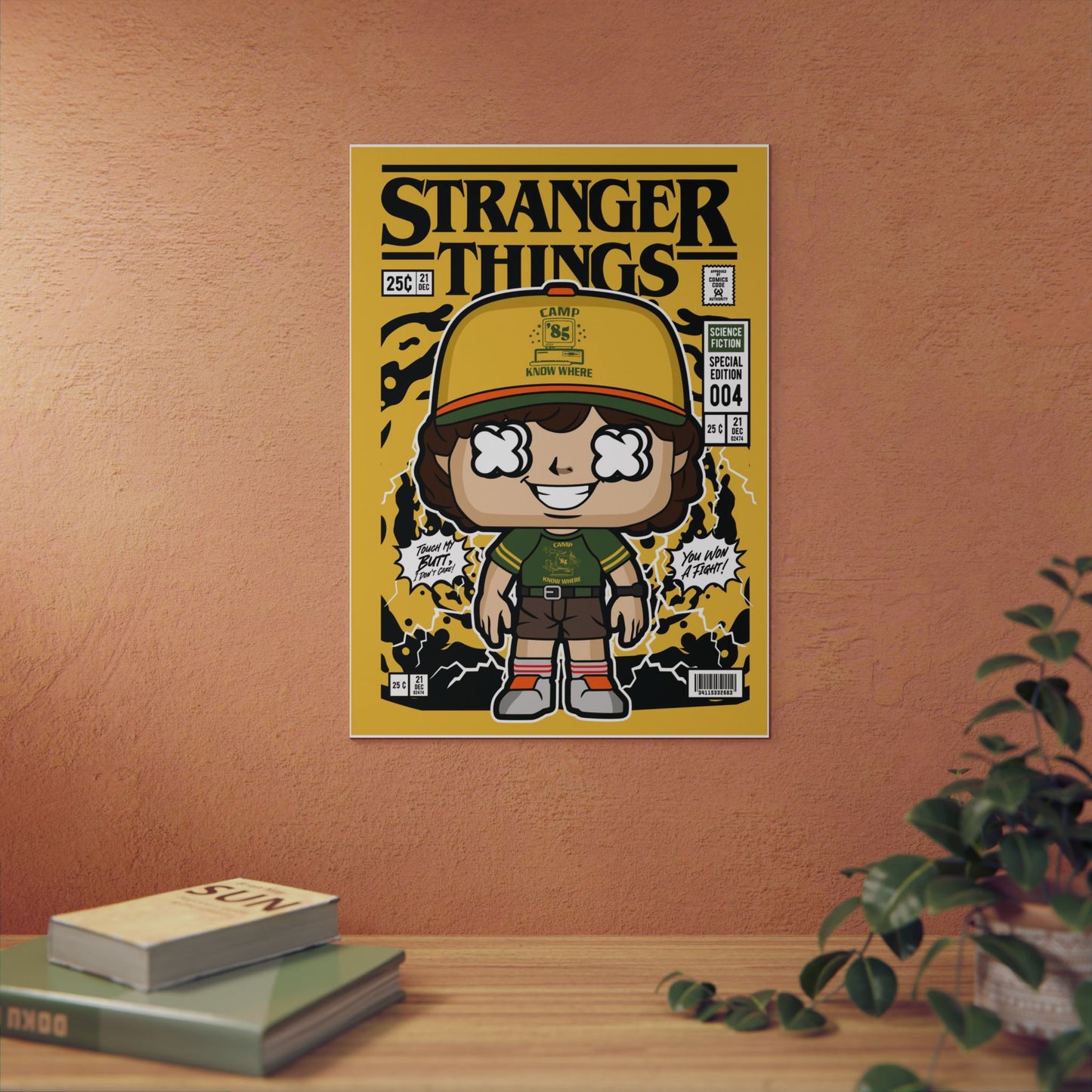 Dustin Stranger Things Metal Poster