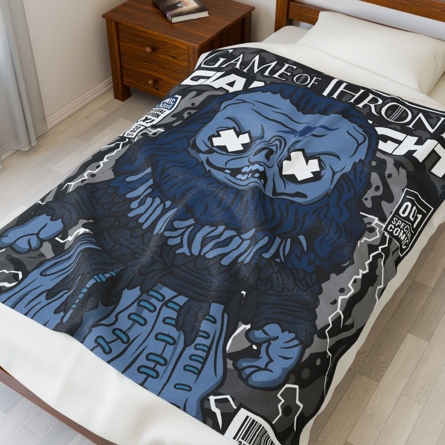 Giant White Plush Blanket
