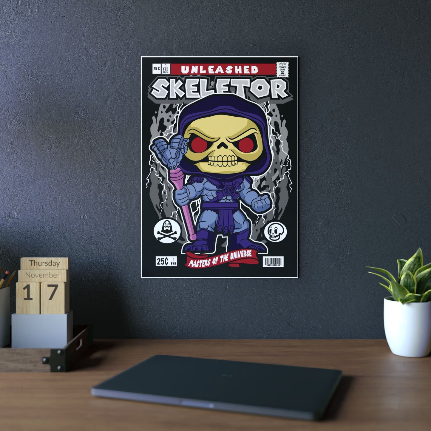 Skeletor Metal Poster