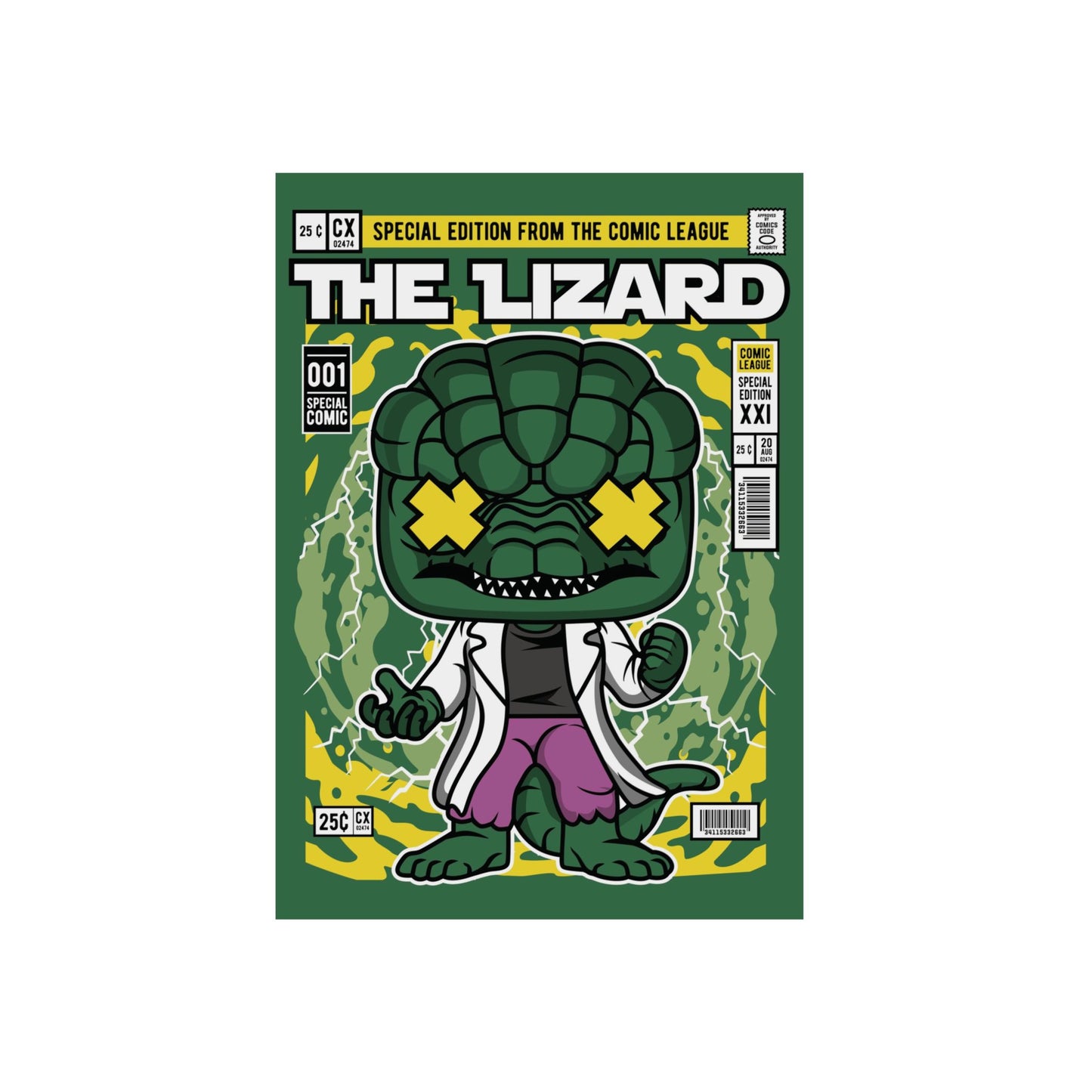 The Lizard Metal Poster