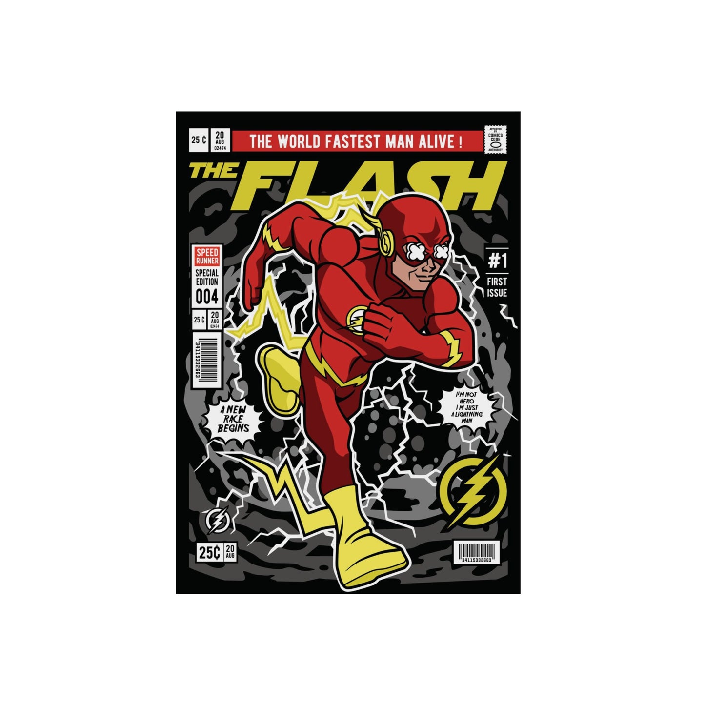 The Flash Metal Poster