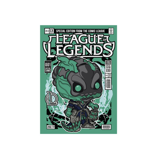 Thresh Metal Poster