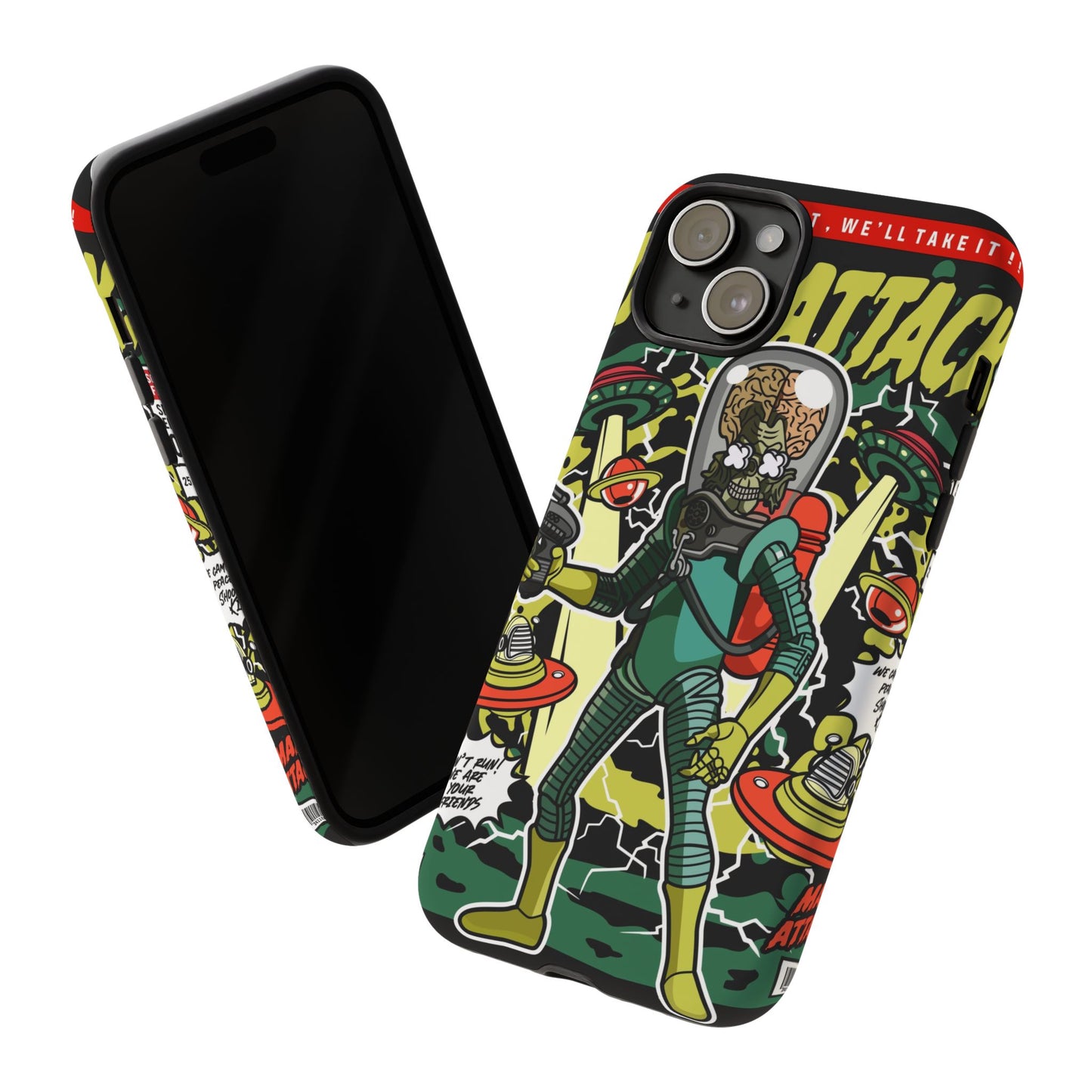 Mars Attack Comic Phone Case