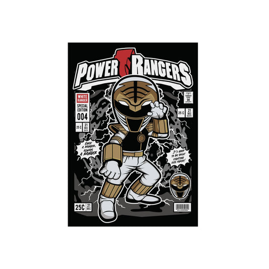 White Ranger Metal Poster