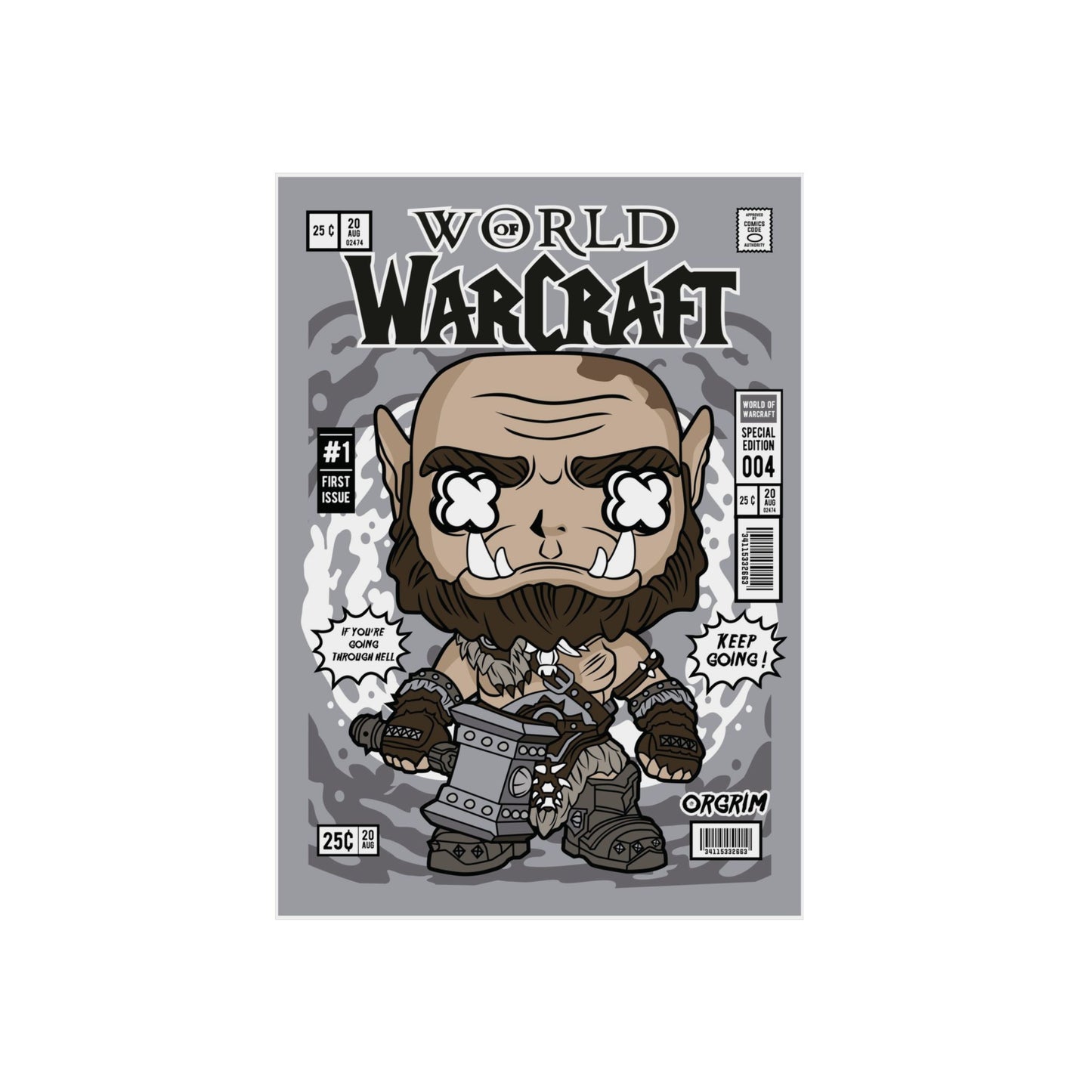WoW Orc Metal Poster