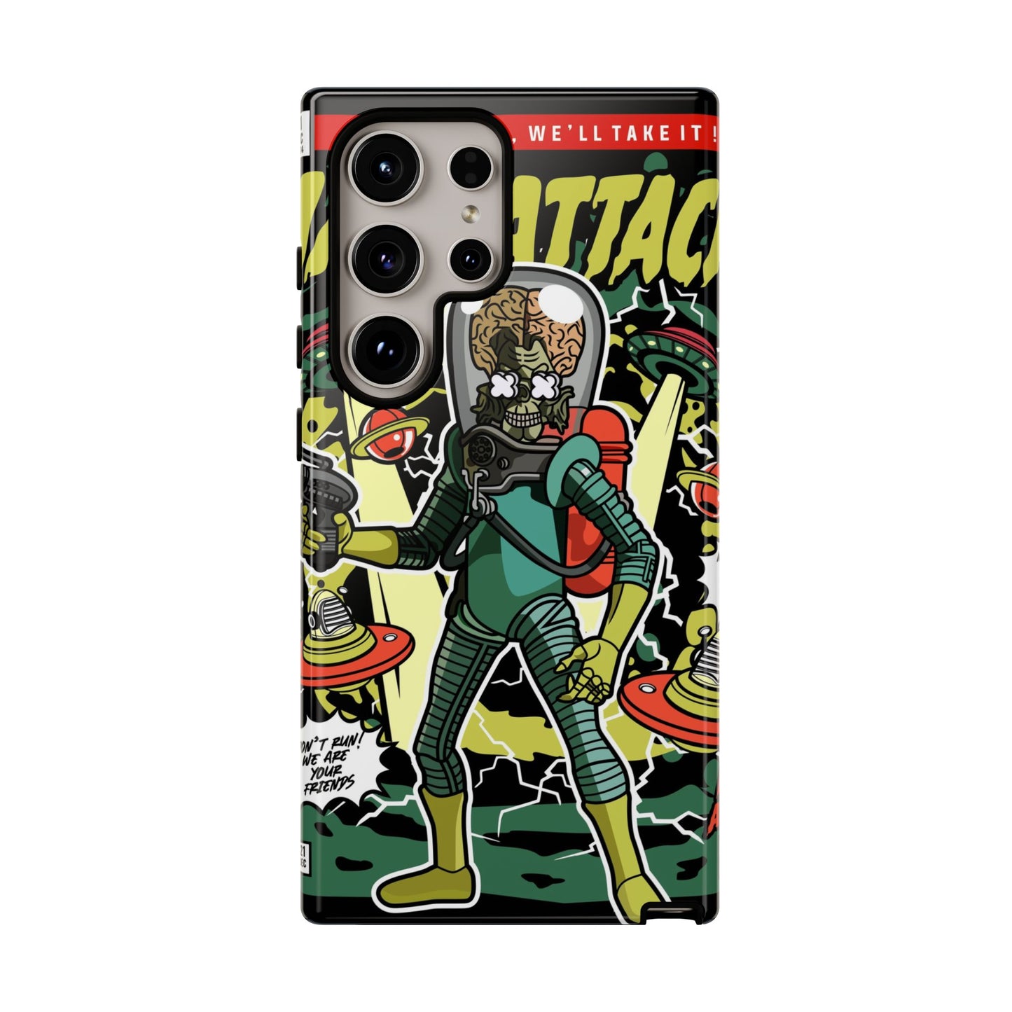 Mars Attack Comic Phone Case